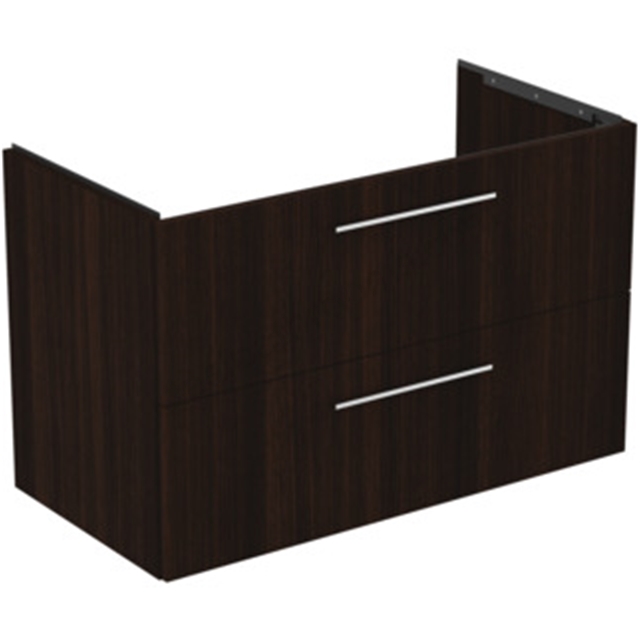 Ideal Standard i.Life B 1000 x 500mm Vanity Unit w/ 2 Drawers & Left Hand Basin - Coffee Oak