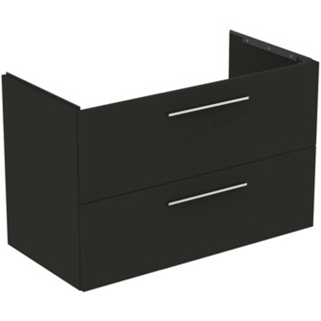 Ideal Standard i.Life B 1000 x 500mm Vanity Unit w/ 2 Drawers & Right Hand Basin - Carbon Grey Matt