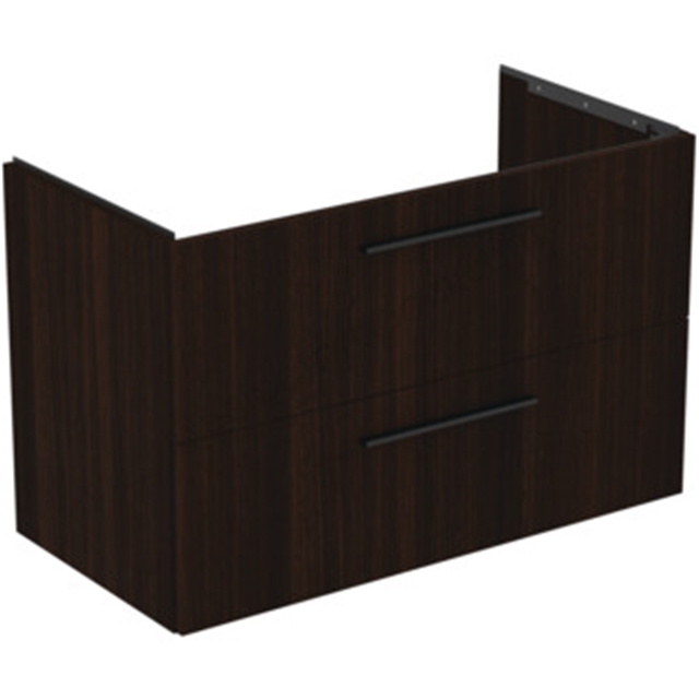 Ideal Standard i.Life B 1000 x 500mm Vanity Unit w/ 2 Drawers & Right Hand Basin - Coffee Oak