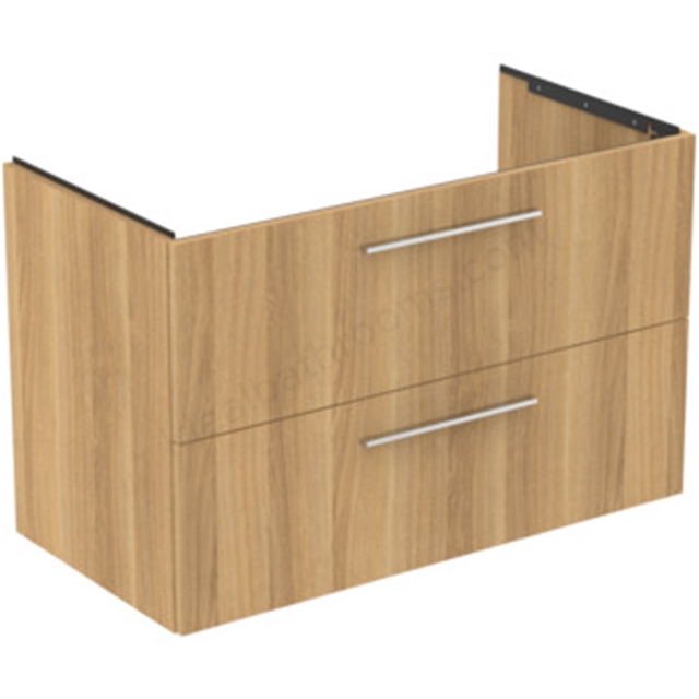 Ideal Standard i.Life B 1000 x 500mm Vanity Unit w/ 2 Drawers & Right Hand Basin - Natural Oak