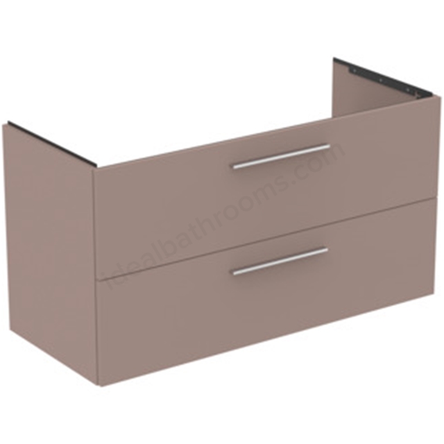 Ideal Standard i.Life B 1200 x 500mm Vanity Unit w/ 2 Drawers & Right Hand Basin - Greige Matt