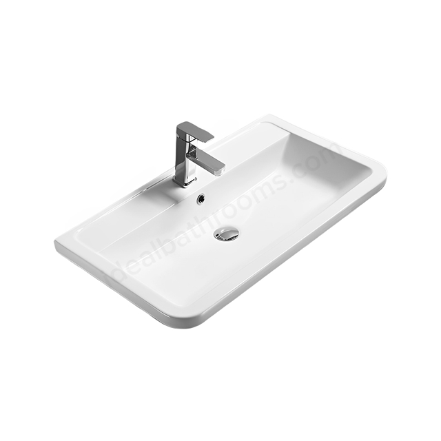 Scudo Bella 800 x 460mm Vanity Basin - White