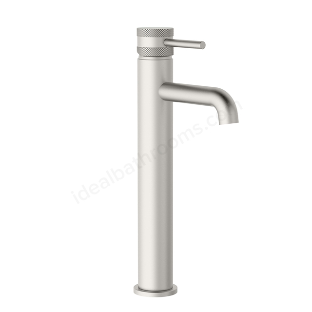 Scudo Core Tall Mono Basin Mixer - Brushed Nickel
