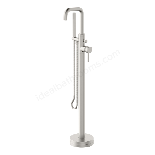 Scudo Core Freestanding Bath Shower - Brushed Nickel