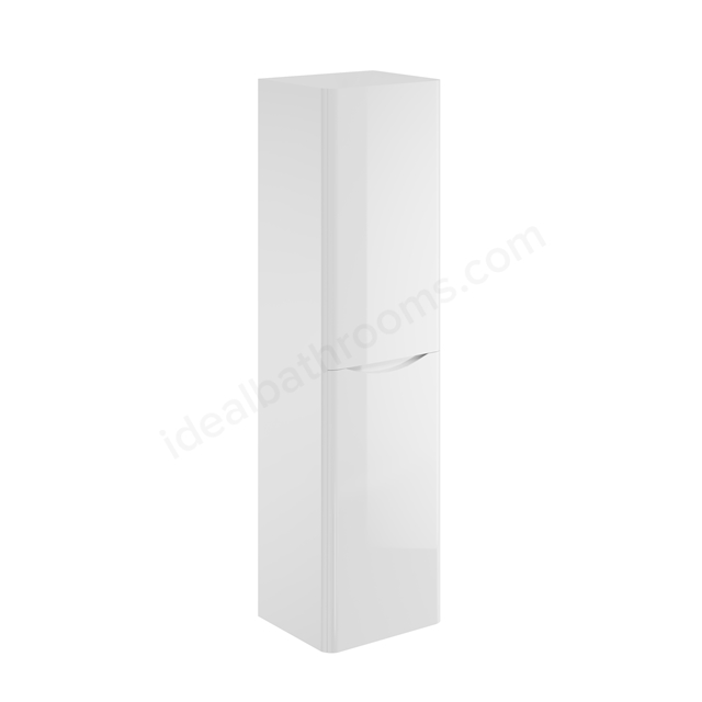 Scudo Bella 400mm x 1500mm x 340mm Floorstanding Tall Boy Unit - Gloss White