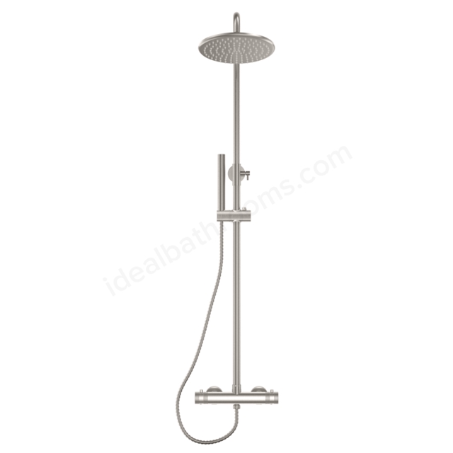 Scudo Core Round Rigid Shower - Brushed Nickel
