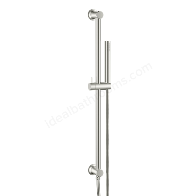 Scudo Core Riser Rail & Handset w/ Hoses - Brushed Nickel