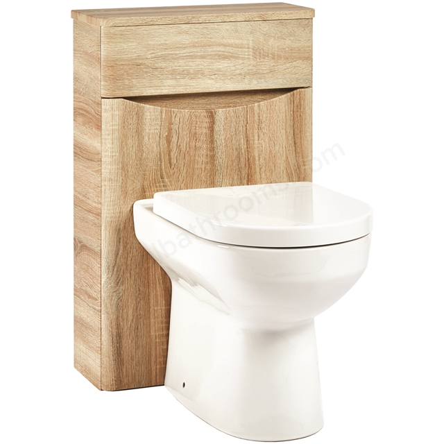 Scudo Bella 510mm x 790mm x 205mm Floorstanding WC Unit - Davos Oak