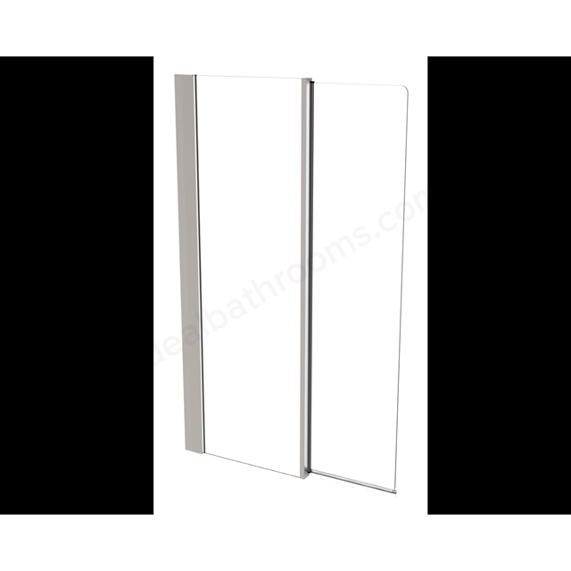Roman Haven8 1500mm x 910mm Inward Folding Bath Screen - Chrome