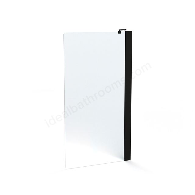 Roman Haven6 1467mm x 800mm Fixed Bath Screen - Black