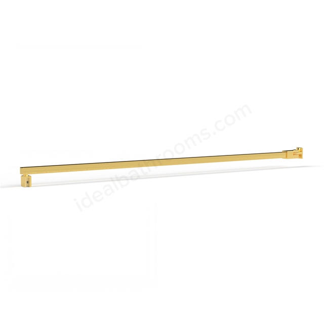 Roman Haven Square Low Level Brace Bar - Straight & 45 Degree - Brushed Brass
