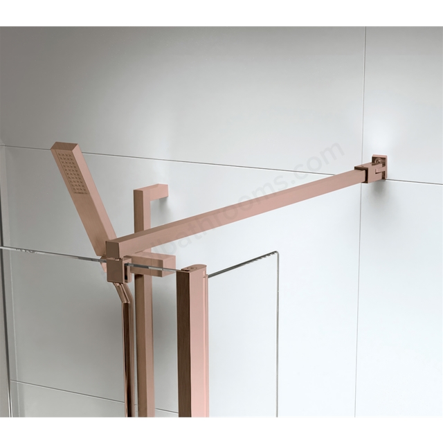 Roman Haven Square Low Level Brace Bar - Straight & 45 Degree - Brushed Bronze