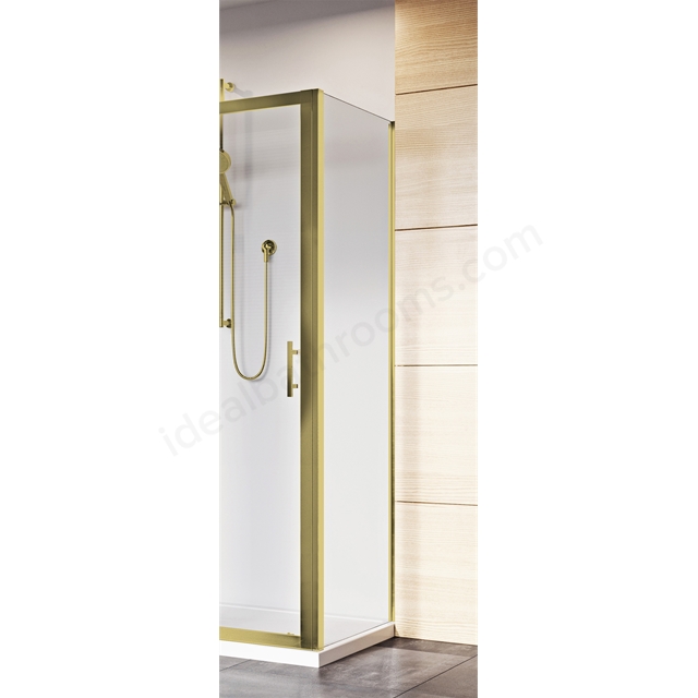 Roman Innov8 800mm Side Panel for Slider - Brushed Brass