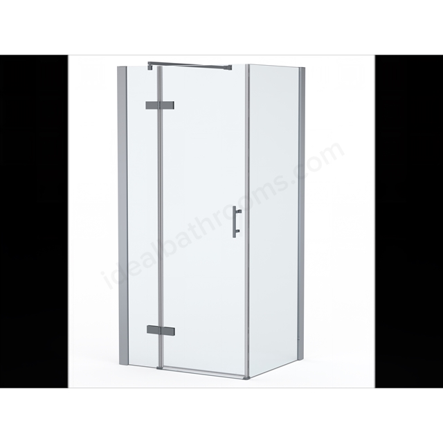 Roman Innov8 Inline Hinged Panel Corner Enclosure 1000mm - Black