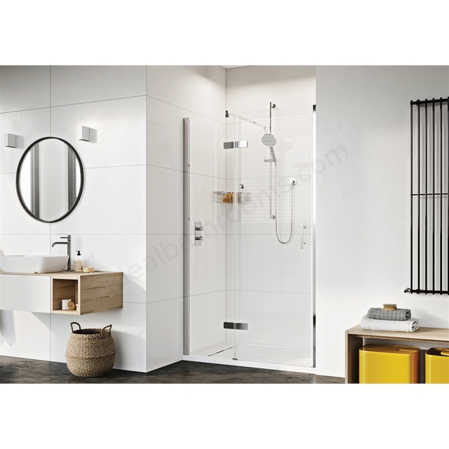 Roman Innov8 Hinged Door for Hinged Inline Alcove Fitting - Chrome
