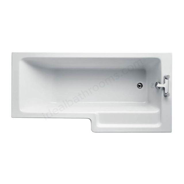 Ideal Standard Tempo Cube 1700mm Idealform Plus+ Shower Bath; Right Handed; 0 Tap Holes - White