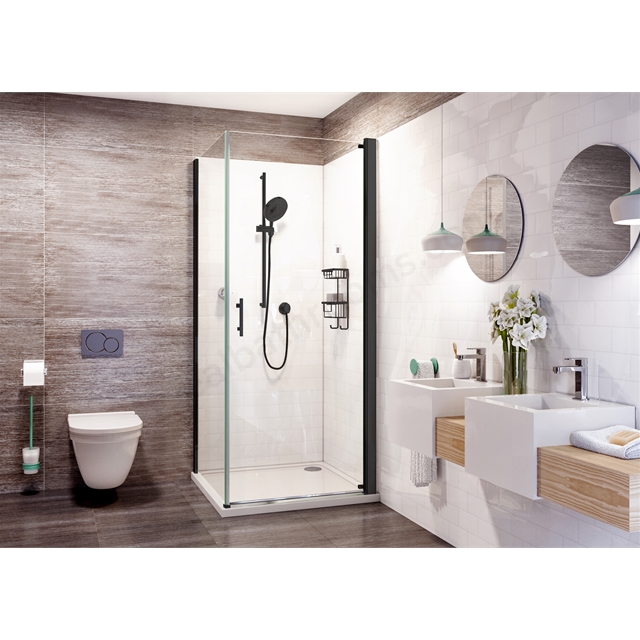 Roman Innov8 Door For Corner - 760mm - Black