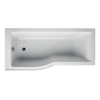 Ideal Standard Retail Connect Air Left Handed P-Shape Shower Bath; Idealform; 0 Tap Holes; 1700x800mm; White