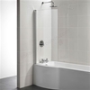 Ideal Standard Tempo Arc Shower Bath Screen - Bright Silver