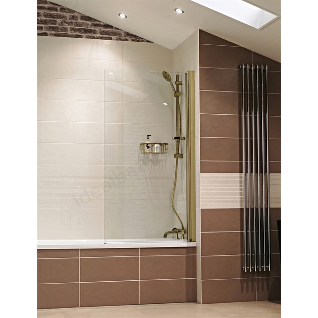 Roman Haven8 Pivoting Bath Screen - Brushed Brass