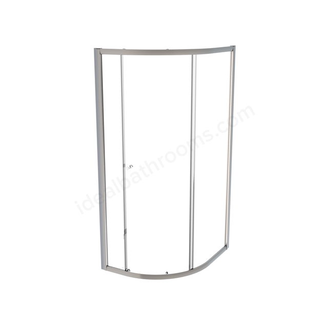 Roman Haven6 Single Door Quad 1000 x 800 - Chrome