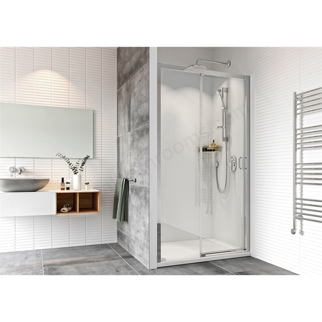 Roman Haven8 Level Access Sliding Door 1200mm - Right Hand - Chrome