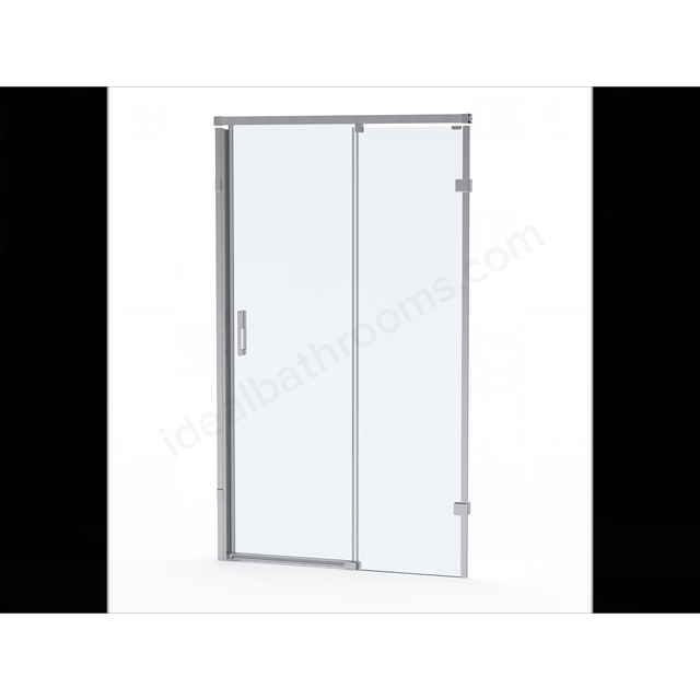 Roman Liberty 8 1700 One Door Slider Alcove - Right Hand - Chrome