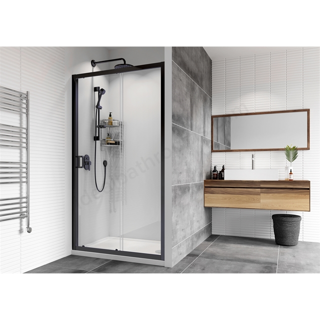 Roman Haven8 Sliding Door 1100mm - Black