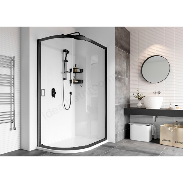 Roman Haven8 1 Door Offset Quad 800x1000 - Black