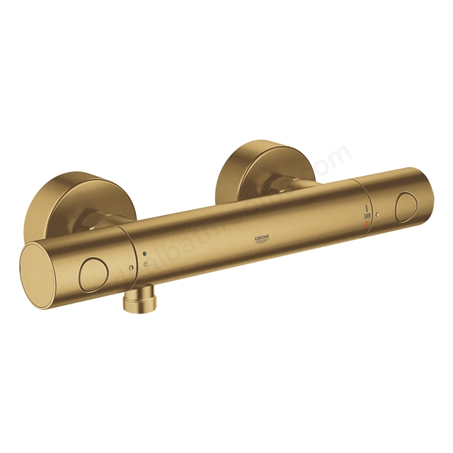 Grohe Grohtherm 1000 Cosmopolitan M Thermostatic Shower Mixer - Brushed Cool Sunrise