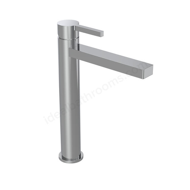 Tavistock Cohort Cross Tall Basin Mixer with Click Waste - Chrome