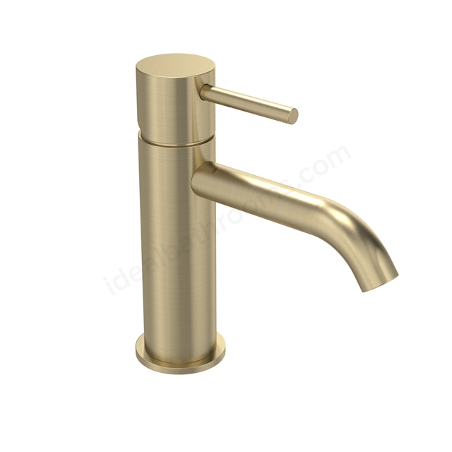 Tavistock Cohort Lever Basin Mixer With Click Waste - Brushed Brass