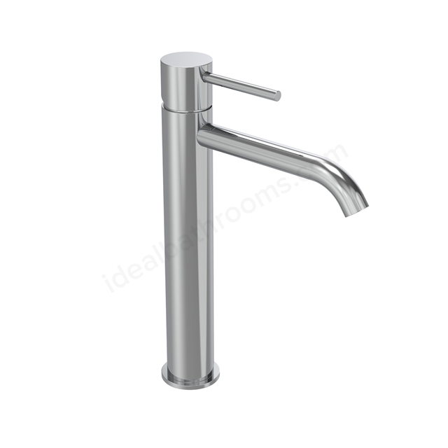 Tavistock Cohort Lever Tall Basin Mixer with Click Waste - Chrome