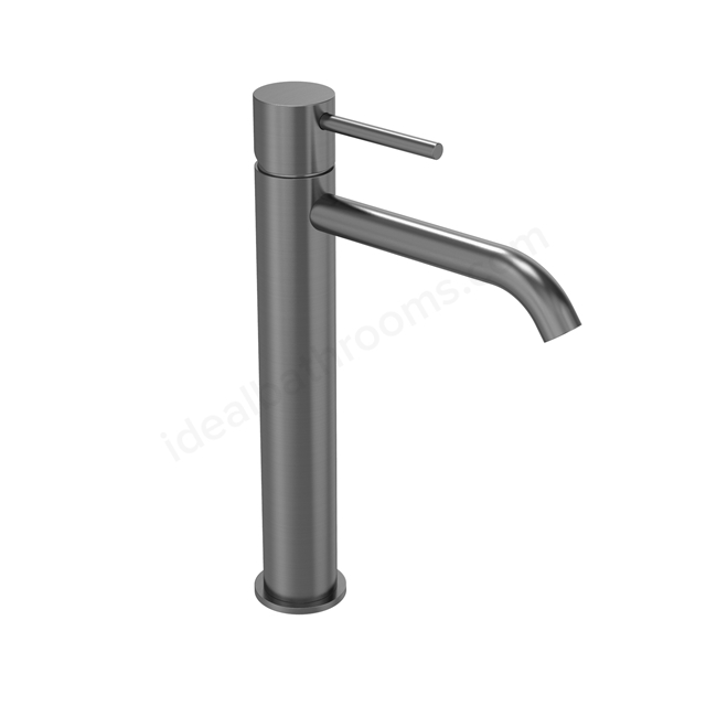 Tavistock Cohort Lever Tall Basin Mixer with Click Waste - Gunmetal