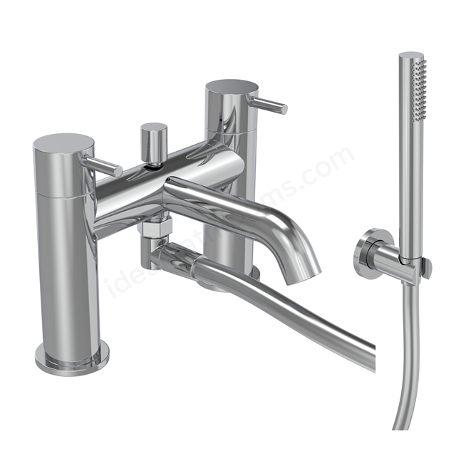Tavistock Cohort Lever Deck Mouned Bath Shower Mixer - Chrome