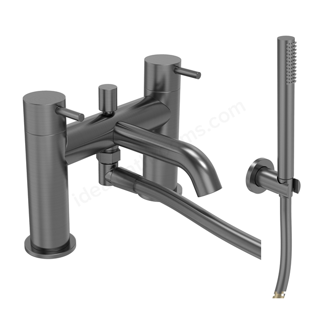 Tavistock Cohort Lever Deck Mouned Bath Shower Mixer - Gunmetal