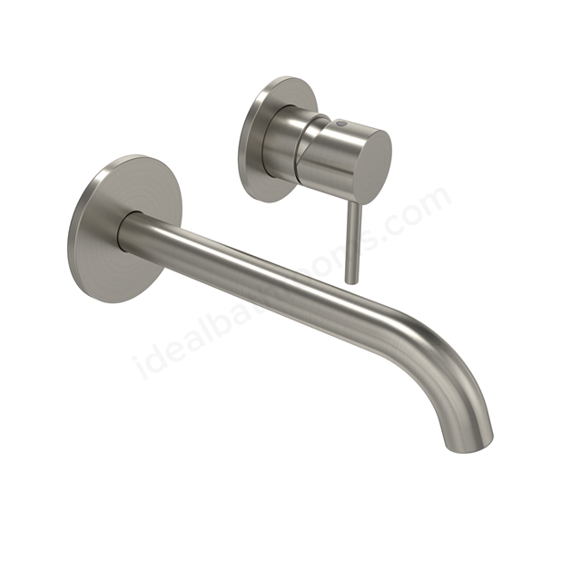Tavistock Cohort Lever Wall Mounted Mixer - Stainless Steel