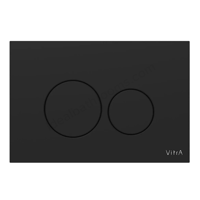 VitrA Root Round Flush Plate - Matt Black