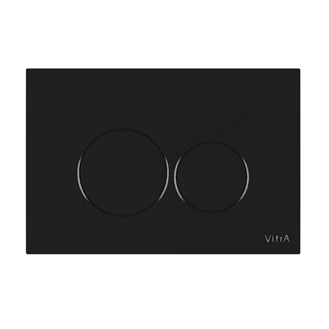 VitrA Root Round Flush Plate - Gloss Black