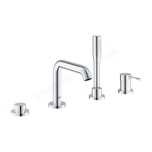 Grohe Essence New 4 Tap Holes Single Lever Bath Combination - Chrome