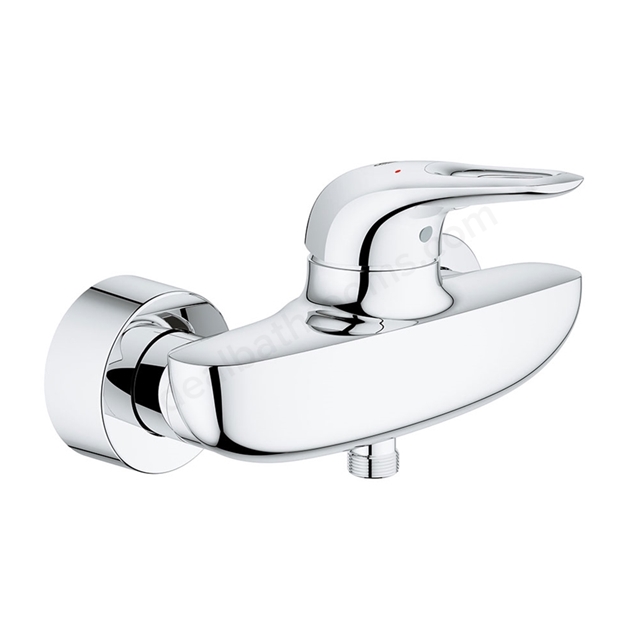 Grohe EUROSTYLE Single Lever Exposed Shower Valve; 1/2 Inch; Chrome