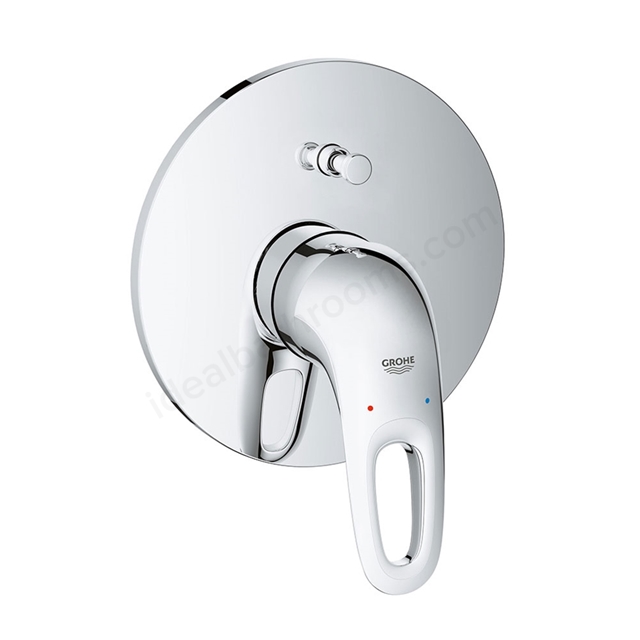 Grohe EUROSTYLE Single Lever Bath or Shower Mixer; Trim Set Only; Chrome