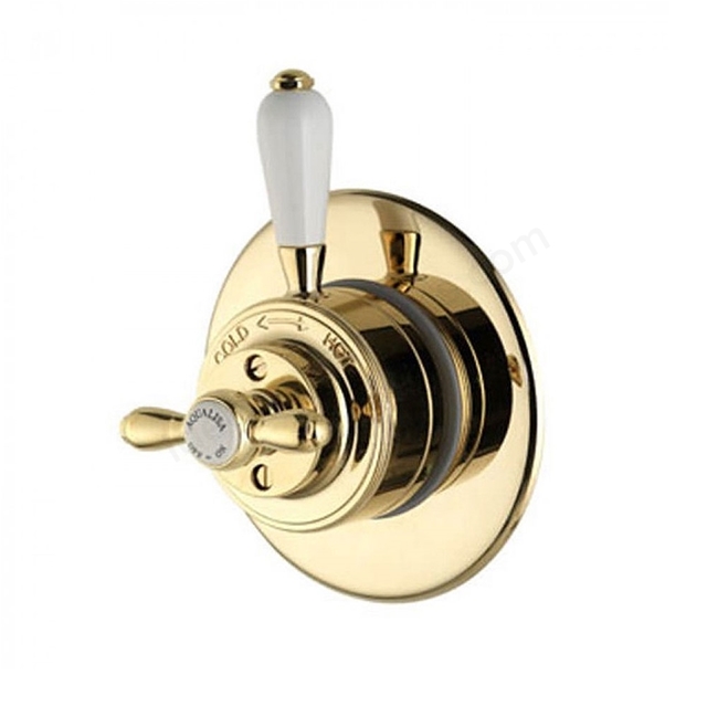 Aqualisa Aquatique Thermo concealed mixer shower valve - Gold