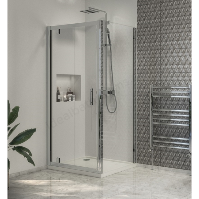 Swan Walton 6mm x 800mm Pivot Shower Door - Right Handed