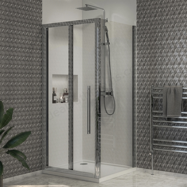 Swan Walton 6mm x 900mm Pivot Shower Door - Right Handed