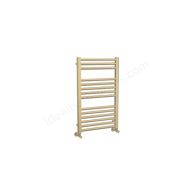 Swan Bletcham 800 x 500mm Ladder Towel Warmer - Brushed Brass