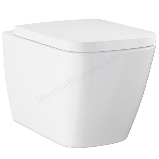 Grohe BauEdge Ceramic Wall Hung Rimless WC Set - White