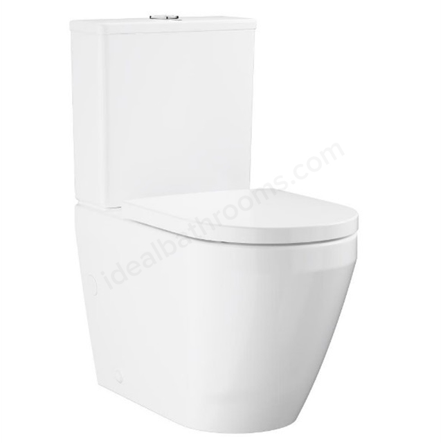 Grohe Euro Ceramic Close Coupled Rimless Bottom Inlet WC Set - White ...