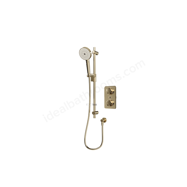 Aqualisa S1 Smart Shower w/ Controller & Adjustable Handset HP - Brushed Brass