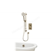 Aqualisa S1 Smart Shower w/ Controller, Adjustable Handset / Kit & Bath Filler LP - Brushed Brass